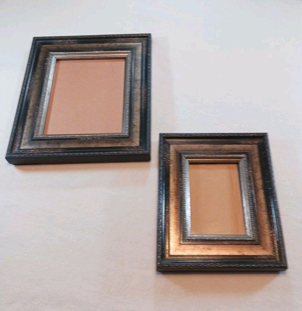 Heavy Wood Hobby Lobby Frames Lot Of 2 13×15" & 12×10" Fits 9.5×7.5" & 6.5×4.5"
